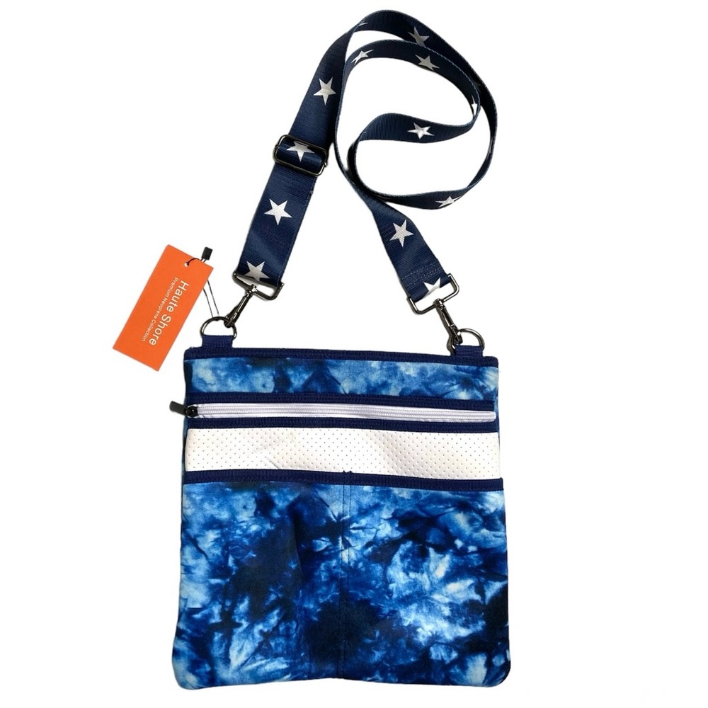 HAUTE SHORE Blue Tie Dye Peyton Crossbody